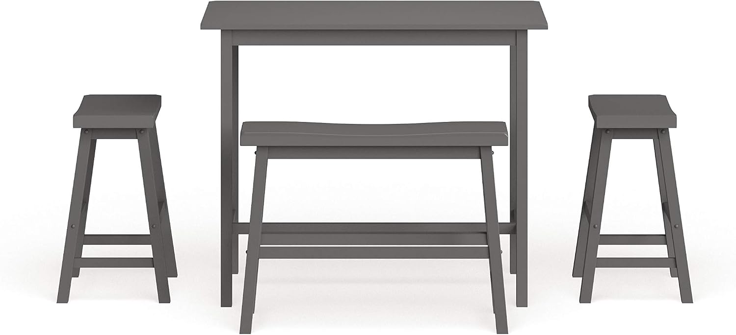 Safavieh Home Collection Haley 4Pc Pub Set, Grey