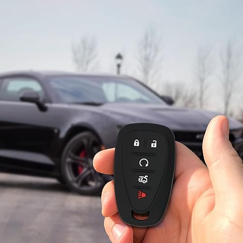 Miniatura 7 de Autobase Funda de silicona para llavero de Chevy Malibu Camaro Trax Traverse Trailblazer Sonic Cruze Blazer Volt Equinox Spark  Accesorio de