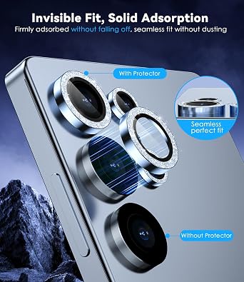 CloudValley for Samsung Galaxy S25 Ultra Camera Lens Protector Bling