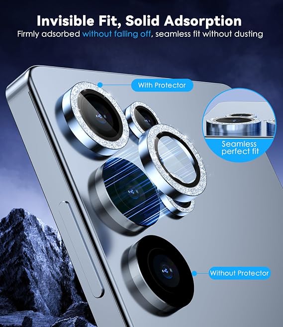 CloudValley for Samsung Galaxy S25 Ultra Camera Lens Protector Bling