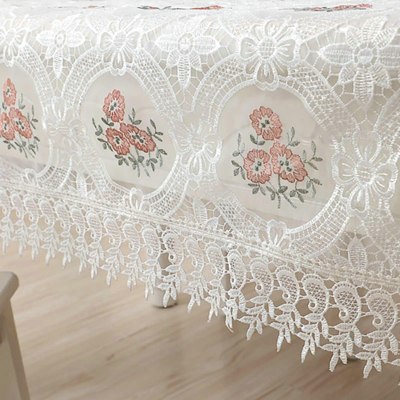 Outdoor poliester obrus biały kwadratowy 150 x 150 cm