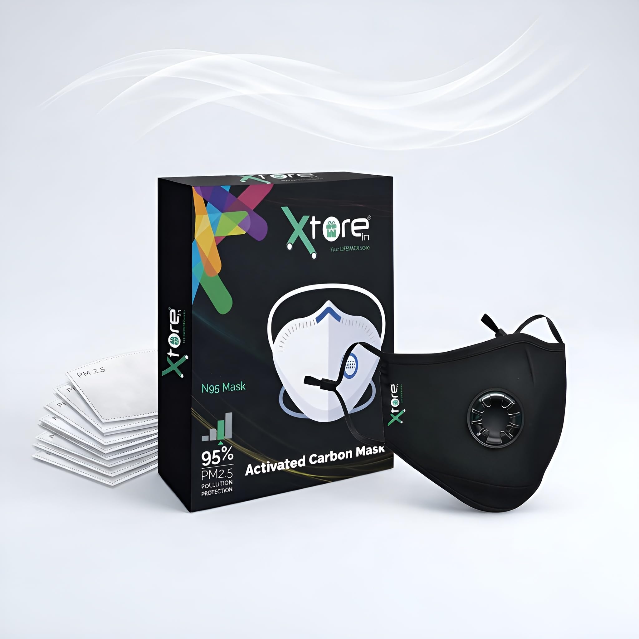 Xtore Certified N99 FDA CE Washable Mask with Replaceable 5 layer filter-image-39