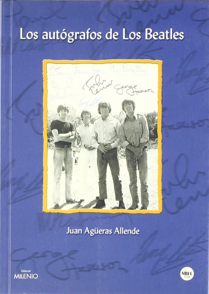 Autographes des Beatles objet collector original musique rock vintage