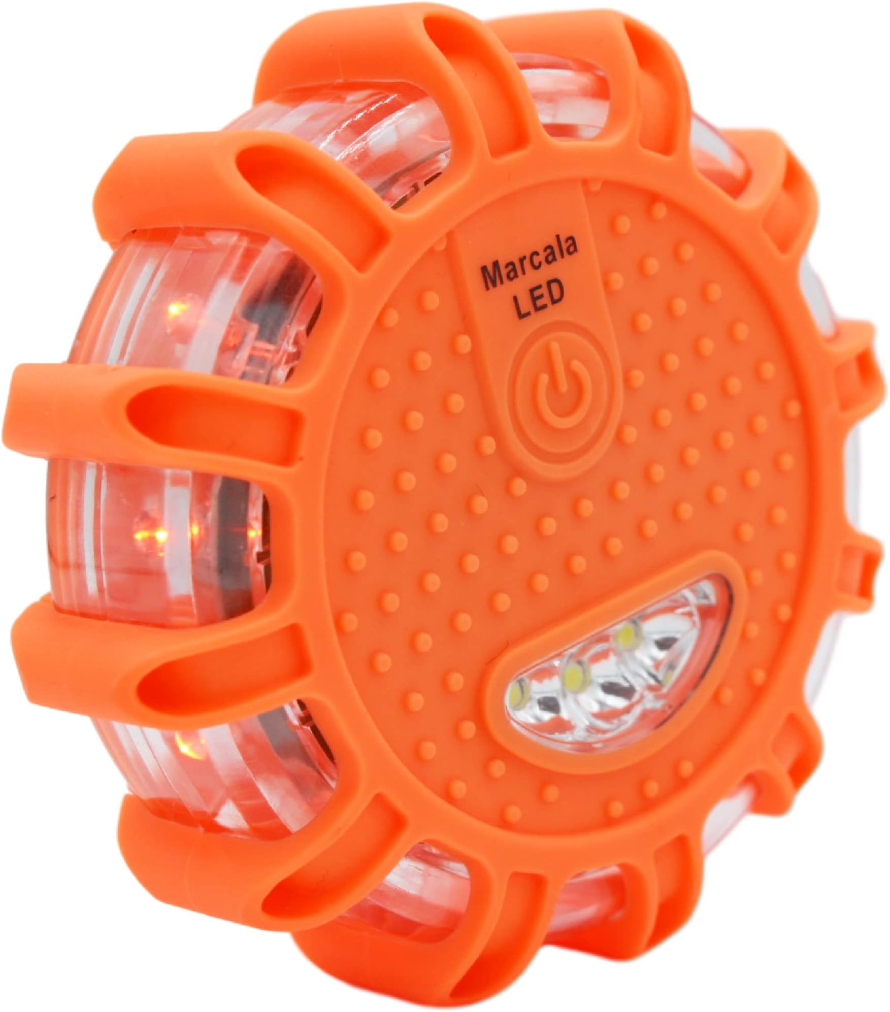 - Marcala LED Road Flares 1-Pack | DOT Compliant LED Road Flares Car Emergency Kit | Emergency Flares w/Batteries Installed | Emergency Roadside Lights | 9 Flashing Modes to Get Noticed a Mile Away!