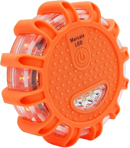 Miniatura 9 de MARCALA Luces de emergencia para vehículos, paquete de 3 unidades, luces LED de carretera, bengalas de emergencia para carretera, luces de