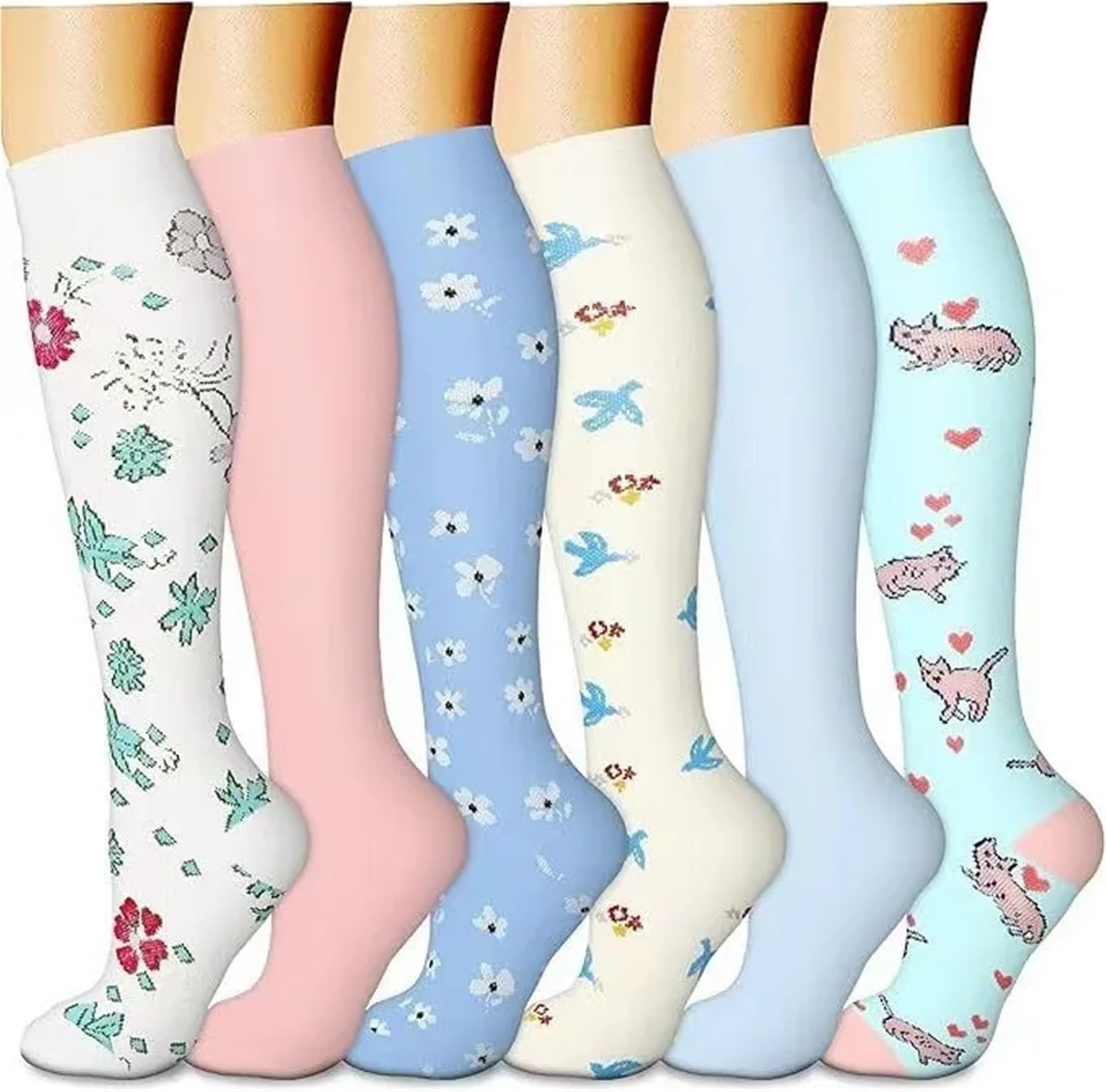 Calze Compressione Calzini A Compressione For Leggings Da Corsa, Da Calcio, Unisex, For Adulti, Edition Network, Calzini Da Infermiere Rossi A Pressione, Da Uomo(ANS006-24,S-M)