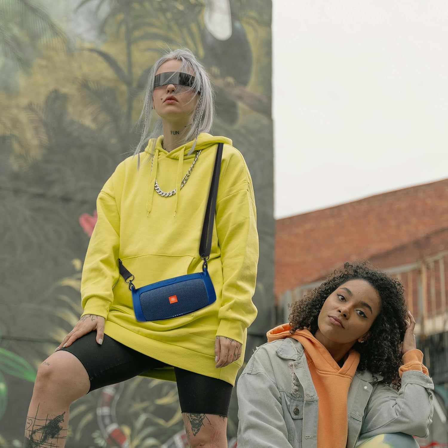 Silicone Case Cover for JBL Charge 4 Portable Waterproof Wireless Bluetooth Speaker, Travel Gel Soft Skin,Waterproof Rubber Carrying Pouch with Strap (Blue) - Image 7