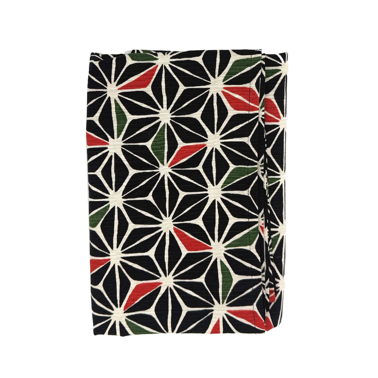 Mashuru Furoshiki Wrapping Cloth 39in Hemp Leaf Black Cotton Shantung Japan