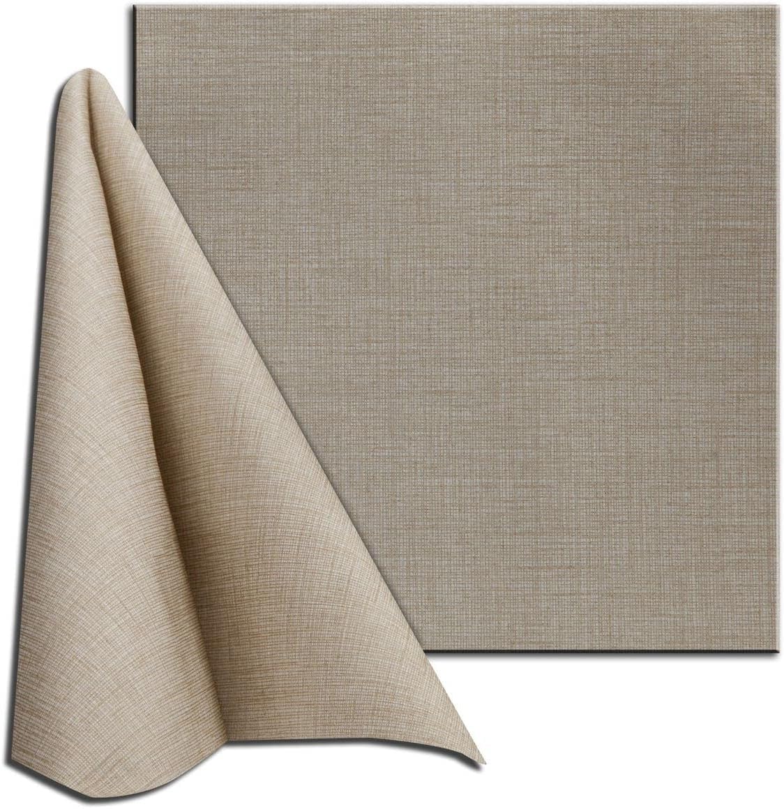 Servilleta TNT desechable 40 x 40 de tela no tejida gris tórtola | 200 unidades | resistente| absorbente | similar al tejido | ideal para restauración | Biodegradable
