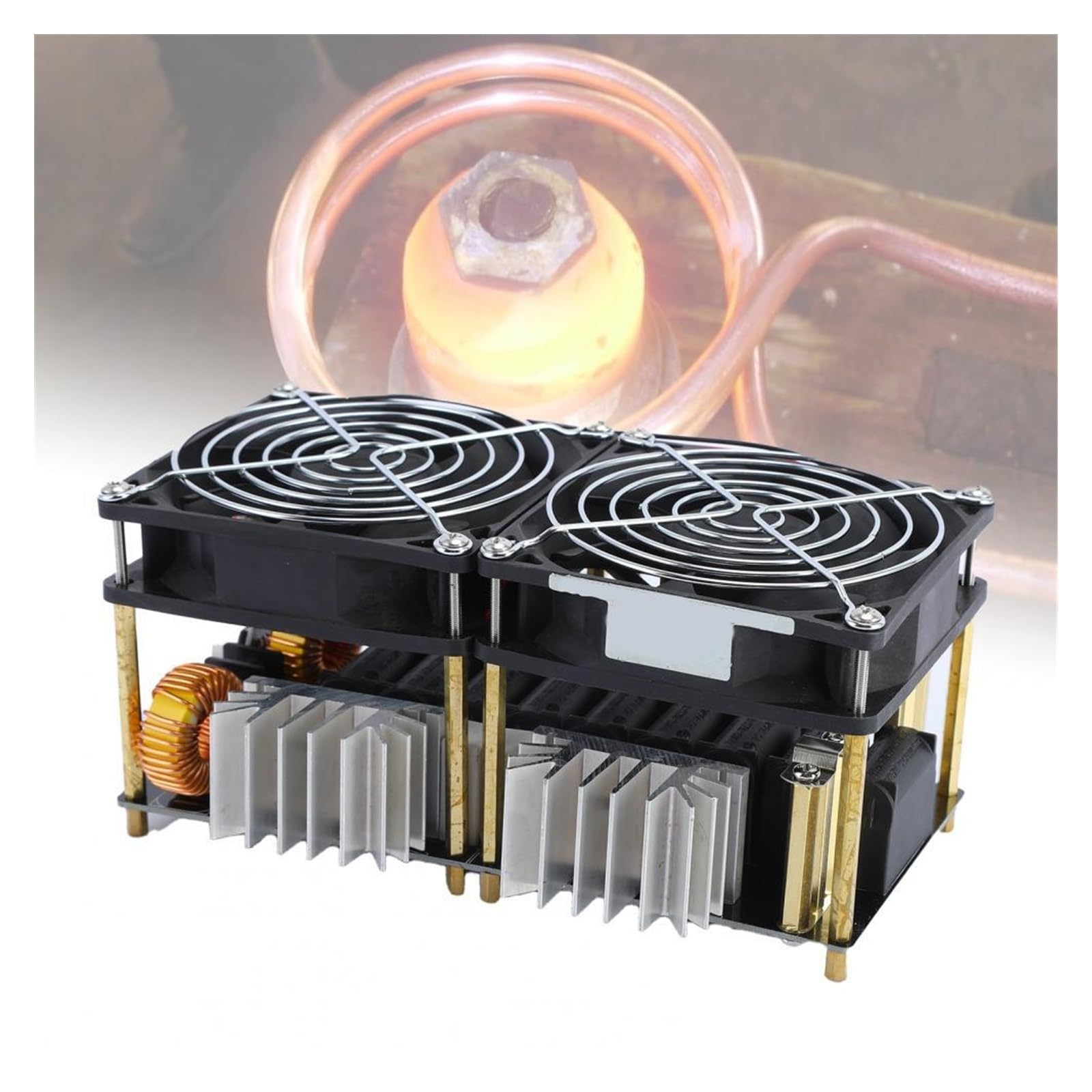 Nagrzewnica indukcyjna, Praktyczna płytka PCB do ogrzewania Czarna płytka grzewcza 1800 W Nagrzewnica indukcyjna ZVS Dobre odprowadzanie ciepła