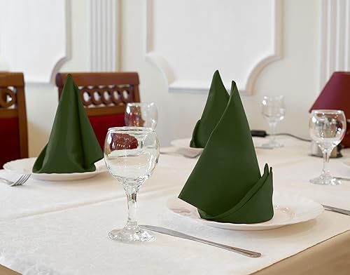 Vista 178 de Utopia Kitchen - Servilletas de tela color gris acero, 12 unidades, 18 x 18 pulgadas, mezcla de algodón, lavables y reutilizables, para hotel