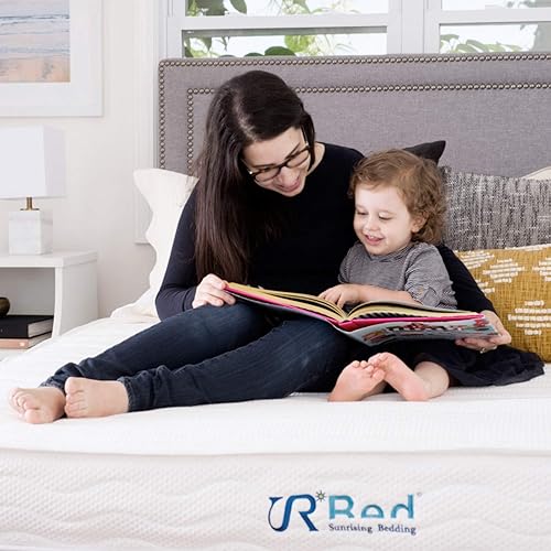 Miniatura 5 de Sunrising Bedding - Colchón individual de látex natural de 10 pulgadas, resortes ensacados individualmente, firme, con soporte, enfriamiento