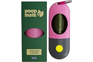 Small Flashlight for Dog Walking (Sold with Poop Bag Holder + 1...