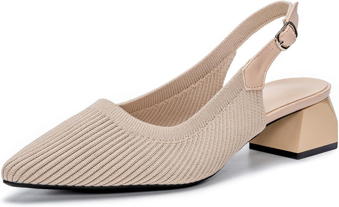 Womens adjustable slingback heels with pointed toe