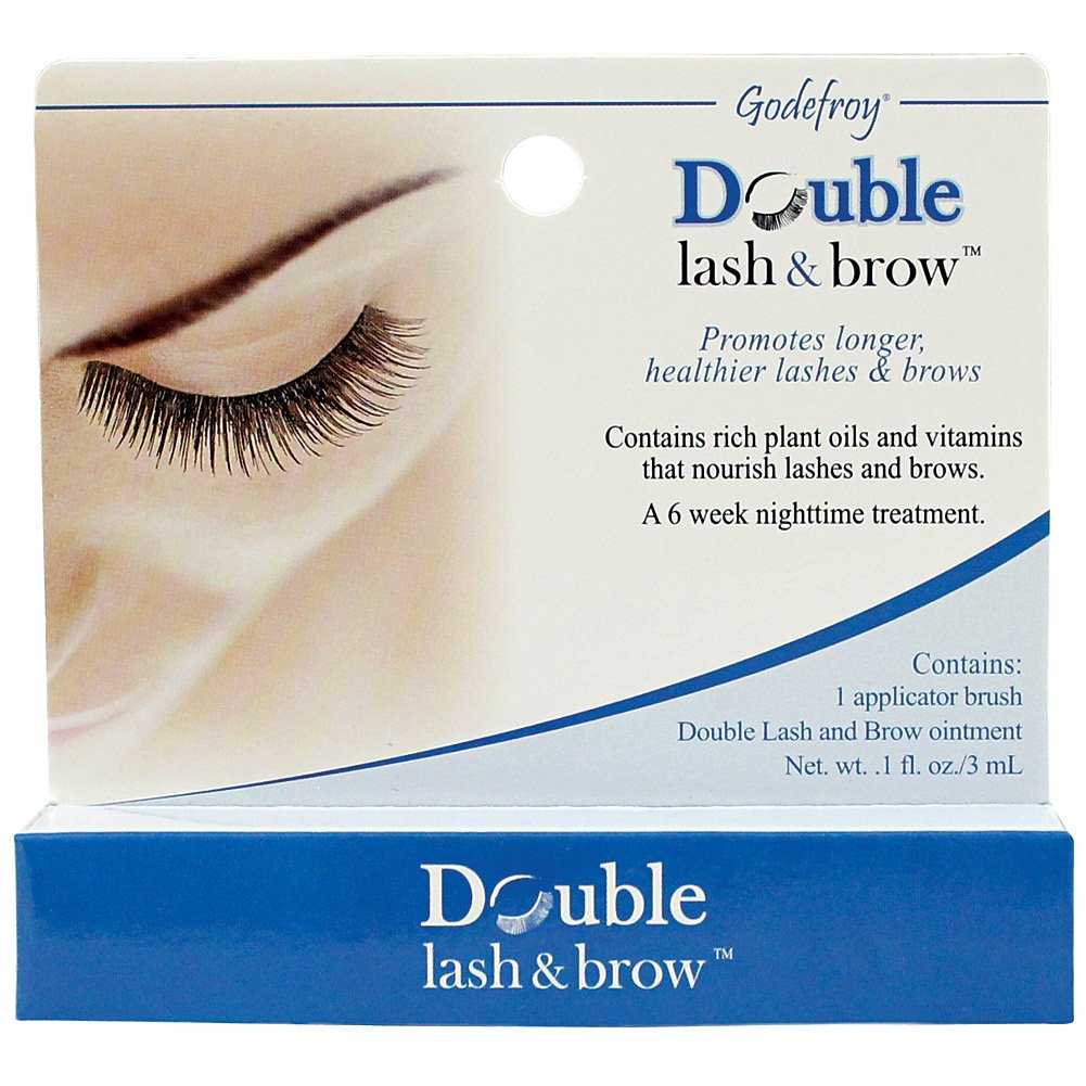 Godefroy Double Lash and Brow Treatment, for longer & thicker eyelash and eyebrows (3ml + applicator)