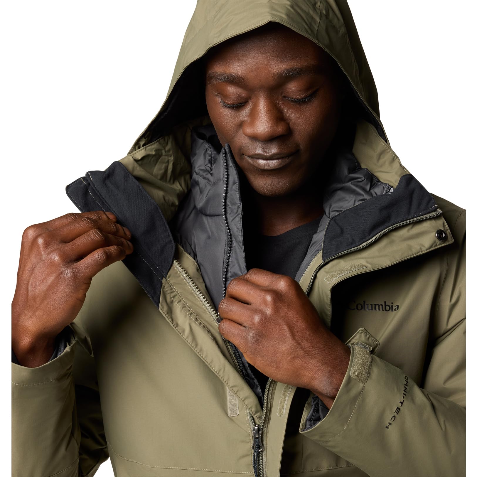 Columbia Herren 3 In 1 Jacke, Schwarz, L