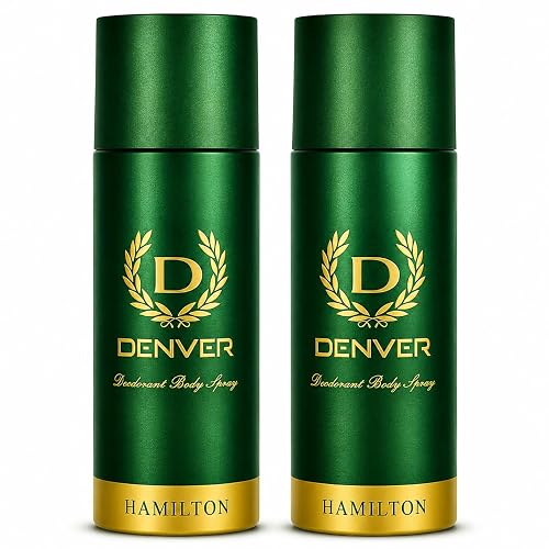 DENVER Hamilton Deo - 150ML Each (Pack of 2) | Long Lasting Deodorant Body Spray for Men