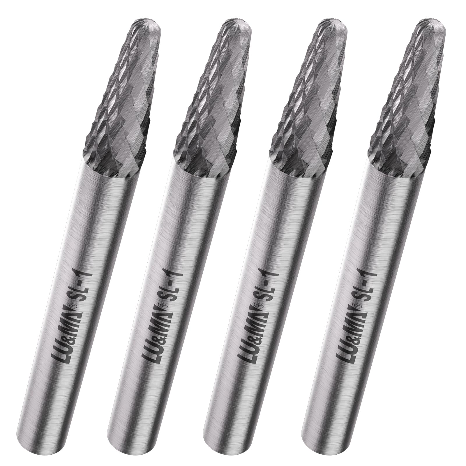 LU&MN SC-1 Tungsten Carbide Double-Cut Rotary Burr, 1/4" Shank, 4 PCS — Amazon image 17