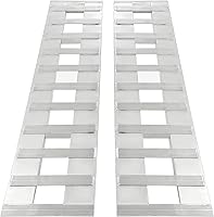 Provideautoparts 60x15 Aluminum Trailer Ramps 6800 LB ATV Motorcycle Truck Loading Ramps Heavy Duty Hook & Knife Foot