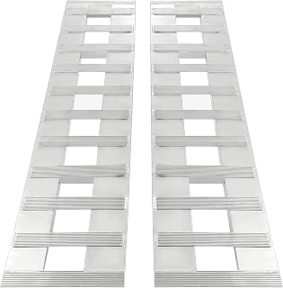 Provideautoparts 60x15 Aluminum Trailer Ramps 6800 LB ATV Motorcycle Truck Loading Ramps Heavy Duty Hook & Knife Foot