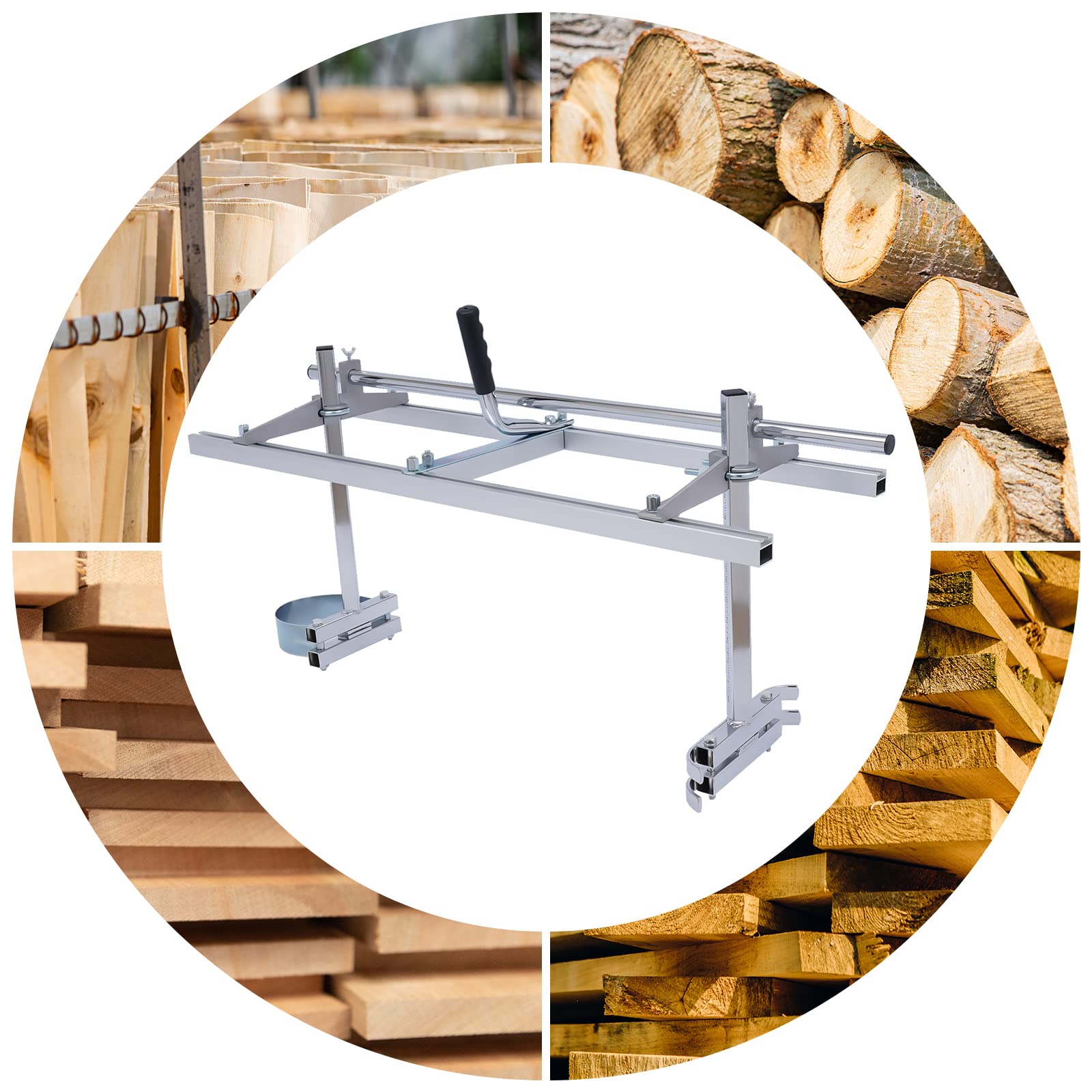 14& - 36& Portatile Segheria Motosega Barra Guida Catena Taglio Legno - Foto 10