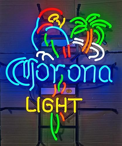 Letreros de neón para bar, bar, club, dormitorio, corona, luz de loro, palmera, letrero de neón de vidrio para oficina, hotel, pub, cafetería, boda,