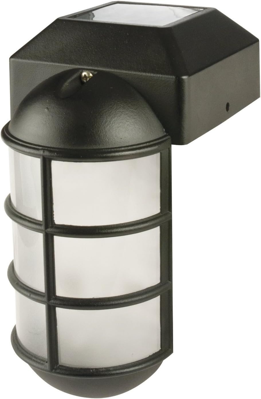 Sterno Home Solar LED Post Cap Light with Solar Panel, Rechargeable Battery