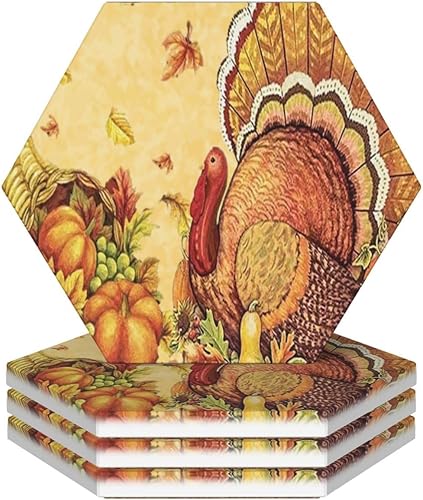 Miniatura 13 de Gothic Witchy - Juego de 4 posavasos absorbentes de cerámica para mesa de café, barra con base de corcho, alfombrillas redondas de piedra Seta