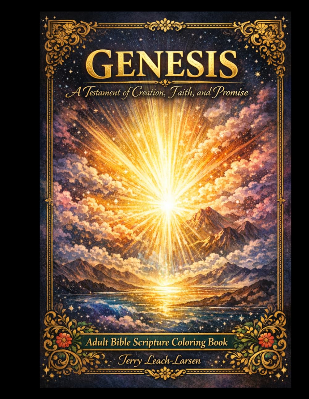 Genesis - A Testament of Creation, Faith, and Promise: Adult Bible Scripture Coloring Book