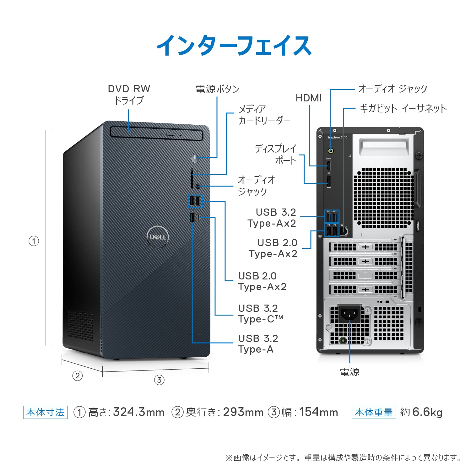 Amazon.co.jp: Dell Inspiron 3910 デスクトップパソコン DI30A-CHHB 
