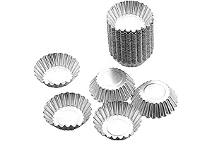 Tosnail 50-Piece Aluminum Egg Tart Mold