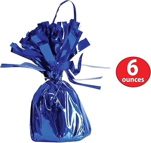 Miniatura 3 de Beistle 50804-ASST 12 Piezas Color Surtido, globo de pesos con envoltura metálica