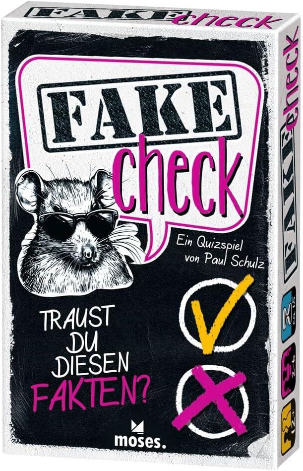 moses. Fake Check, Quick Facts Quiz for Sociable Game Evenings, True or False Game for Fake Checker, Quiz Fun with 244 Facts, Card Game from 12 Years