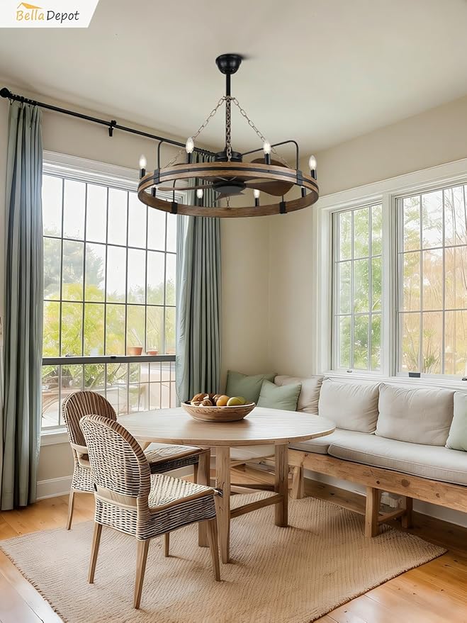 Ventilador de Techo 36 Pulgadas con Luz y Control Remoto miniatura 3