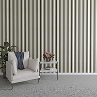 Vista 73 de Ekena Millwork Kit de panel de pared de listones de madera ajustables de 47 pulgadas de alto x 3/8 pulgadas de alto, con listones de 2 pulgadas