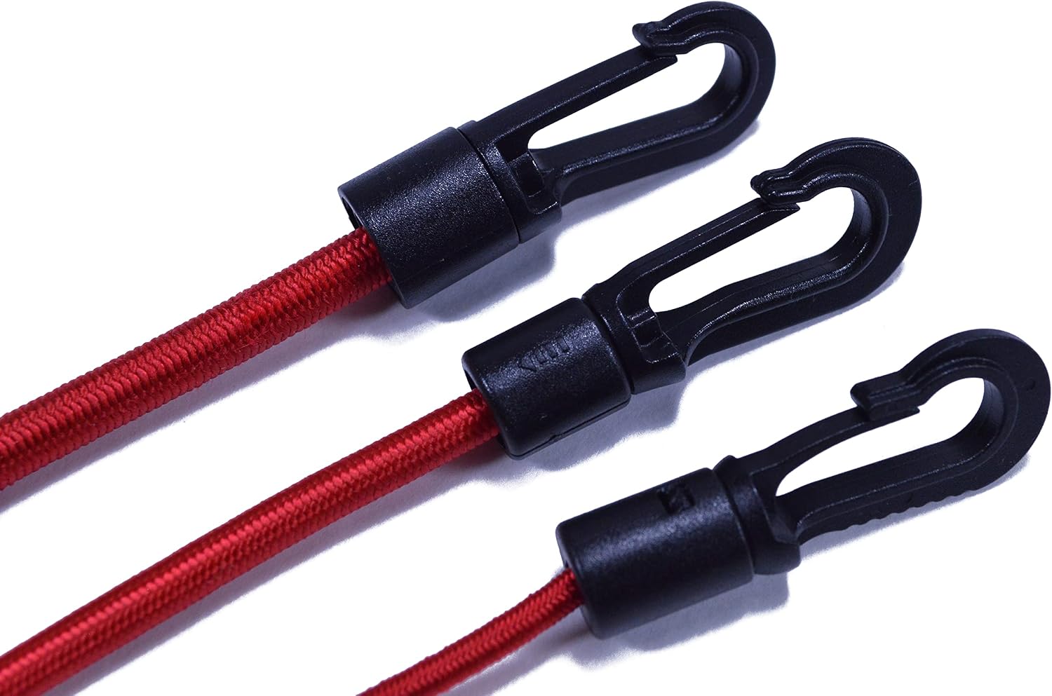1/8" Shock Cord End Hooks - Bungee Locking Clips - 20 Pack