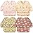 Accmor 4 Pack Long Sleeve Bibs, Baby Smock Waterproof Sleeved Bib Smock for Baby Toddler 24-36 Months