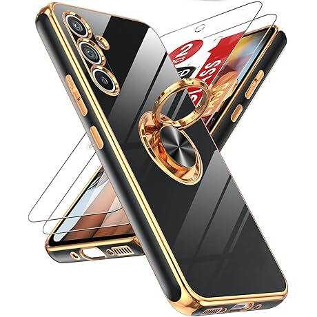 LeYi Case for Samsung Galaxy A54 5G with 360° Rotatable Ring Holder