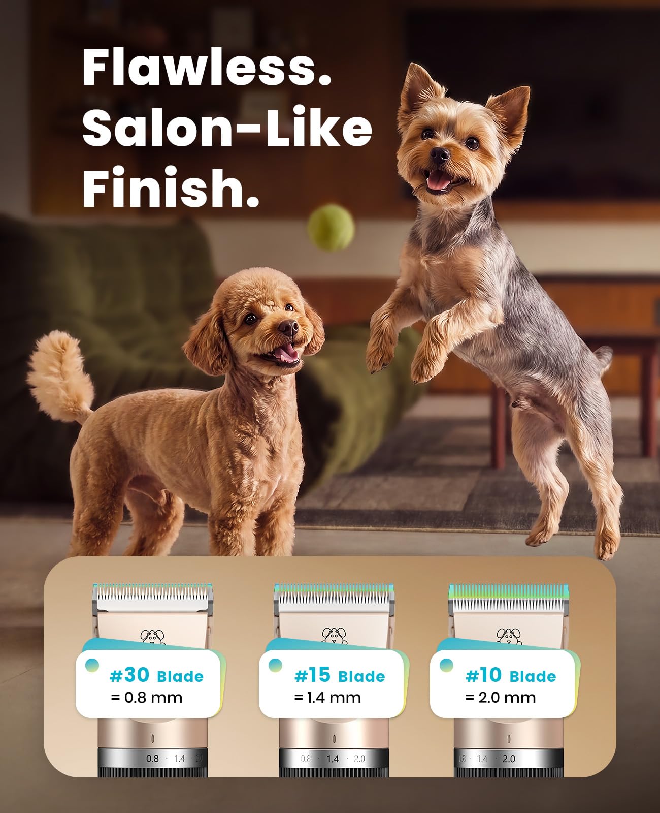 Oneisall Dog Clippers - Quiet & Powerful -4
