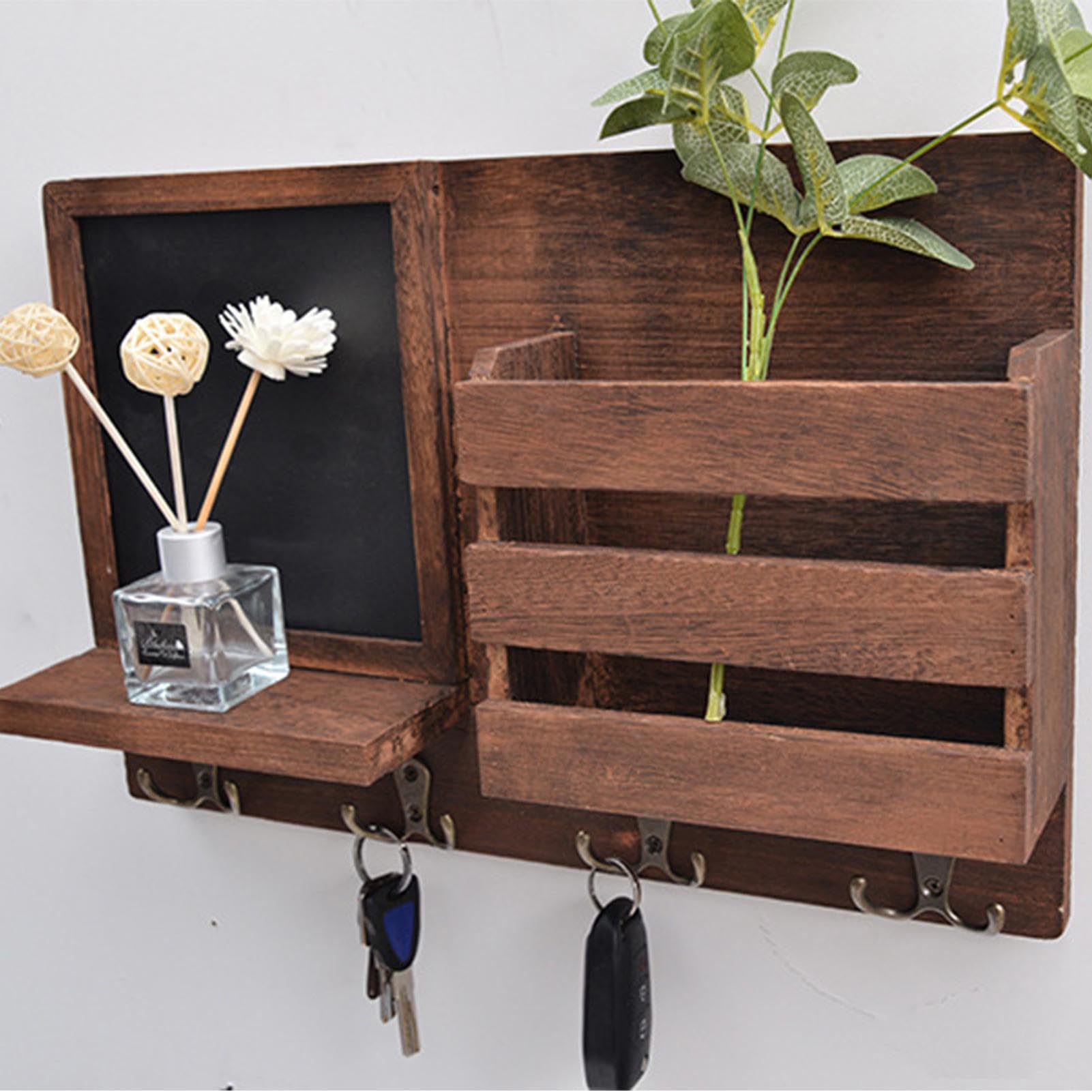 Stojak na klucze w stylu vintage, stylowy organizer na klucze, do montażu na ścianie, prosty organizer do domu, elegancki stojak na klucze, aby utrzymać swoje klucze i dostępność