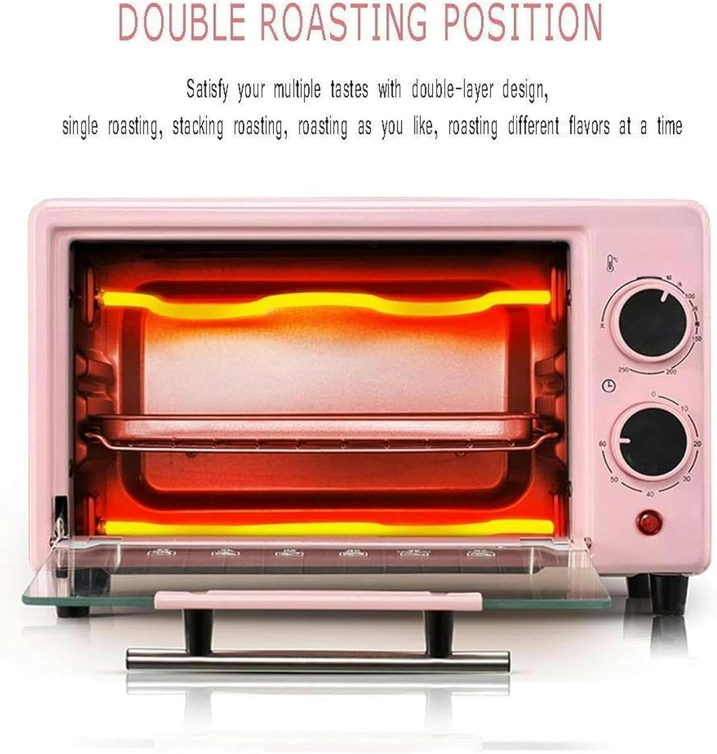 12L Electric Countertop Oven, Small Baking Multifunction Oven, Baking Pizza, Mini Oven