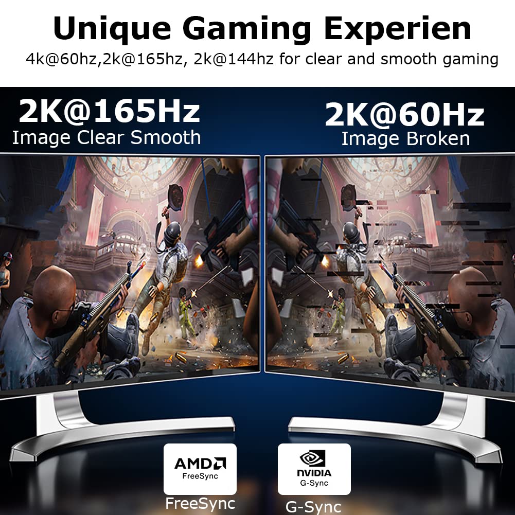 Cavo DisplayPort, confezione da 20, 1,8 m, cavo sottile DP a DP 1.2, [4K a 60Hz, 2K a 165Hz, 2K a 144Hz] Cavo intrecciato per computer, laptop, docking station monitor e altro ancora