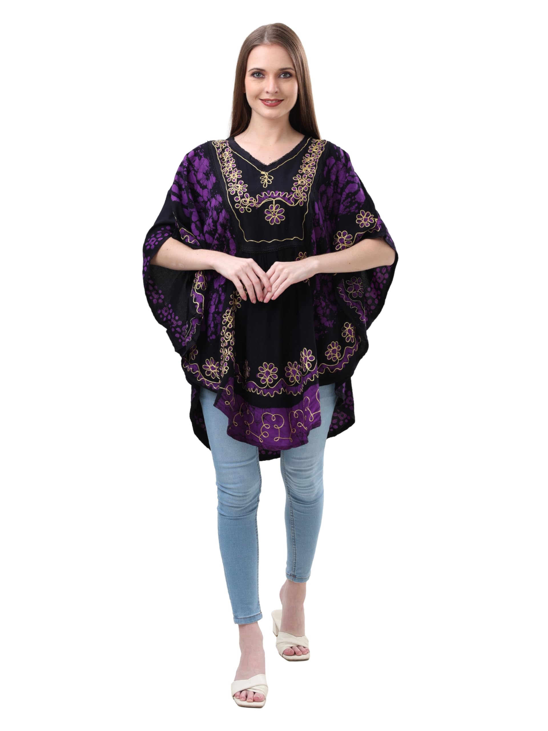 Stylish Women Poncho Top Free Size Loose Top for Effortless Fashion Comfortable Fit and Unique Handcrafted Design.-picture-14