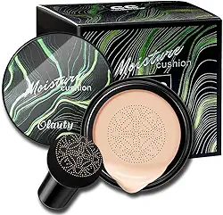 Base creme cogumelo Head Air Cushion CC Creme, corretivo hidratante BB Cream Nude de longa duração mate CC Cream Base líquida (natural)