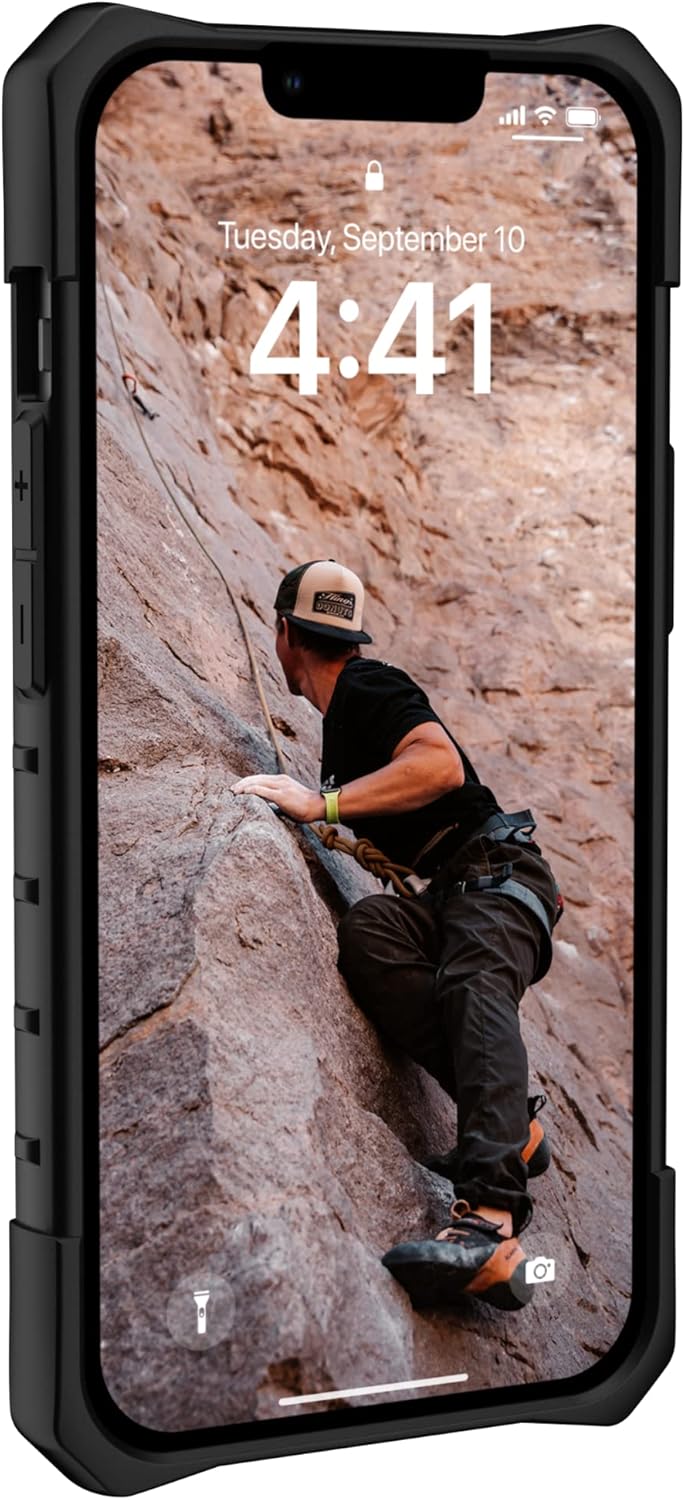 URBAN ARMOR GEAR UAG Designed for iPhone 14 Case Black 6.1" Pathfinder Slim Lightweight Shockproof Dropproof Rugged Protective Cover Compatible with Wireless Charging
