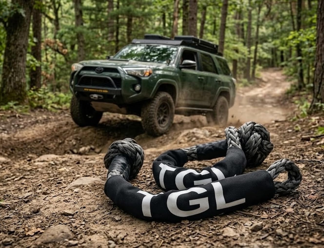 TGL 2-Pack 1/2 inch by 20 inch Soft Shackles for Recovery, Tow Shackles 45,000 Pound Capacity. Perfect Accessories for Your Recovery kit. Compatible with Jeep, Ford, Toyota Off Road Vehicles.