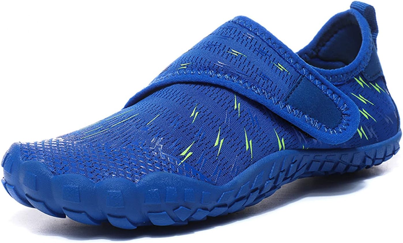 Meidiastra Kids Water Shoes Lightweight Hoop&Loop Quick Dry Aqua Socks Pool Beach Surf Shoes for Boys Girls Unisex