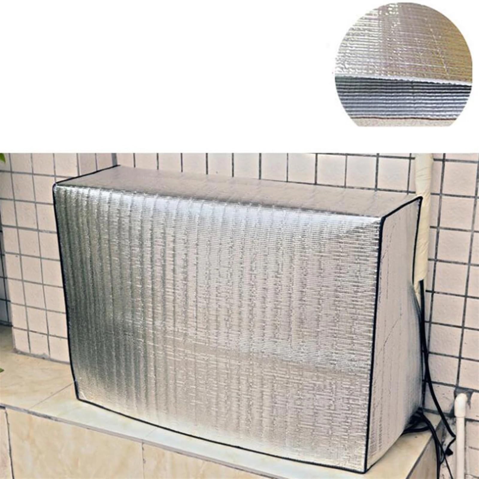 Funda Aire Acondicionado Exterior Cubierta de Aire Acondicionado for Exteriores, Cubierta de Limpieza Impermeable for Aire Acondicionado, Parasol, Cubierta de Lavado(74x54x26cm)