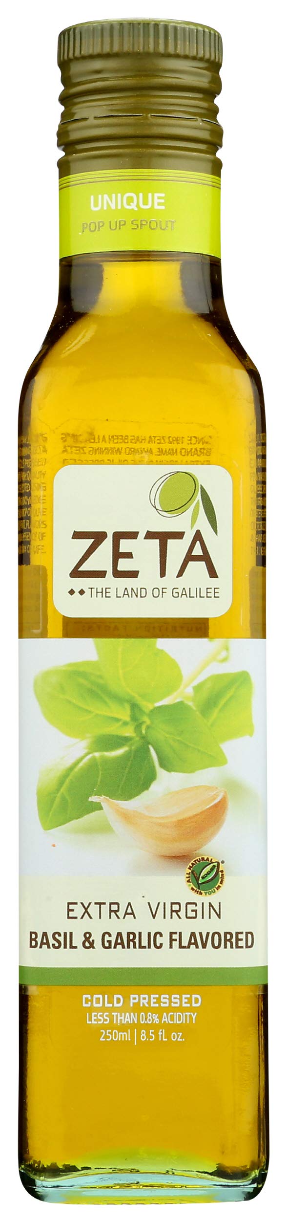 Zeta Oil Olive Basil Garlic Dnp, 250 ml
