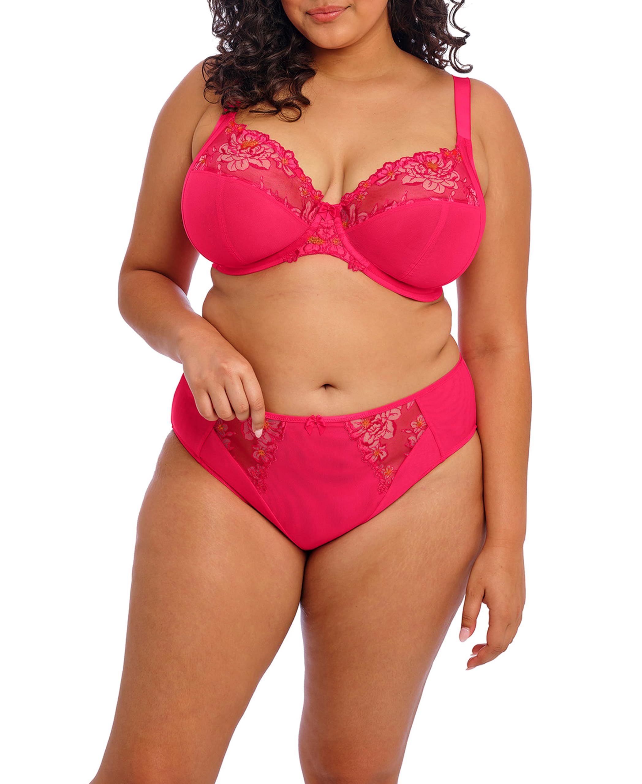 Elomi Women's Teagan High Leg Brief, Azalea, XL Plus